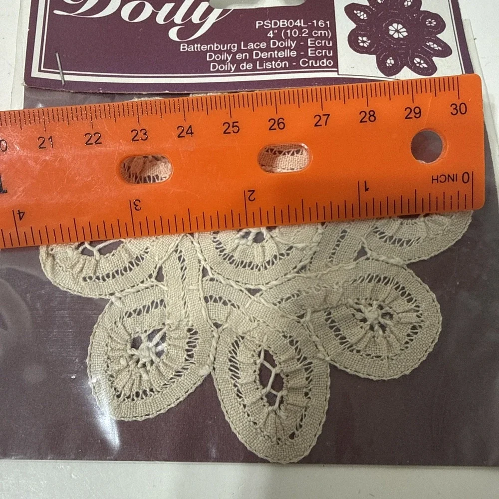 Doily Brand Battenburg Creme Lace 4